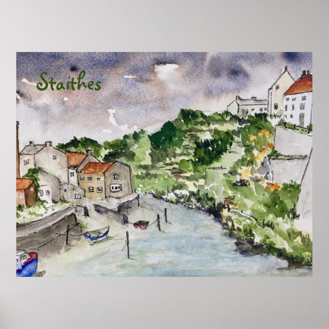 Poster Staithes Beck Whitby (Frente)