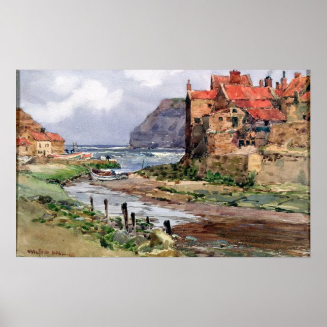 Pôster Staithes, c.1897-1918 (Frente)