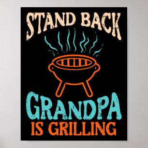 Poster Stand Ck Avô Está Griling Churrasco Rbecue Avô