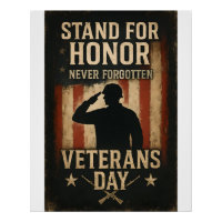 Stand For Honor - Veterans Day Tribut Design