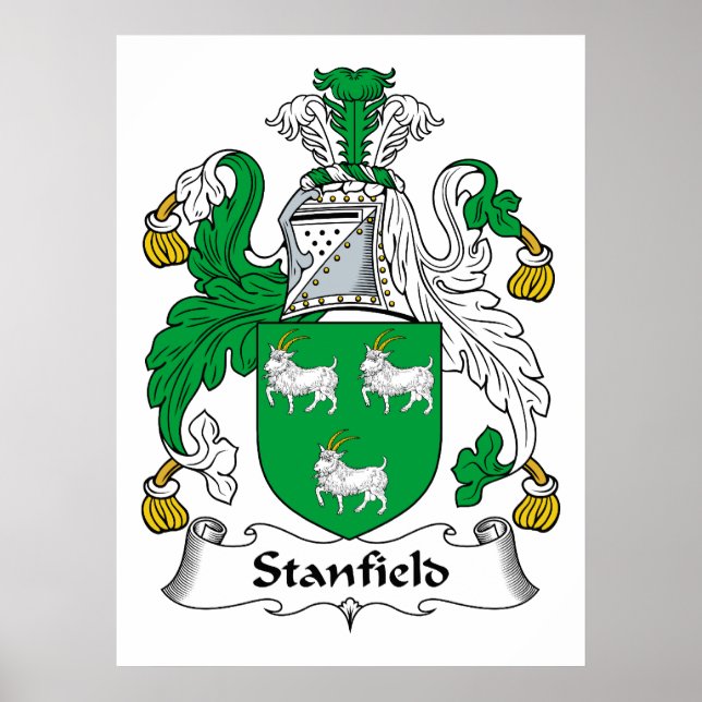 Pôster Stanfield Family Crest (Frente)