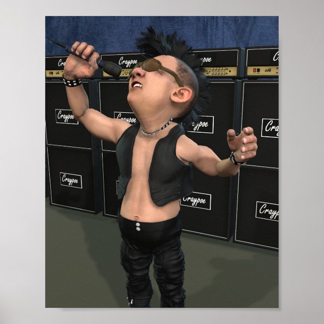 Poster Stanley "Crash" Cash dos Punksters. (Frente)