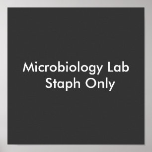 Pôster Staph do laboratório da microbiologia somente