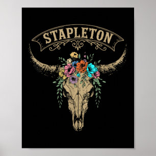 Poster Stapleton Antigo Sobrenome Personalizado Stapleton