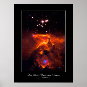 Poster Star Cluster Pismis 24, núcleo da NGC 6357