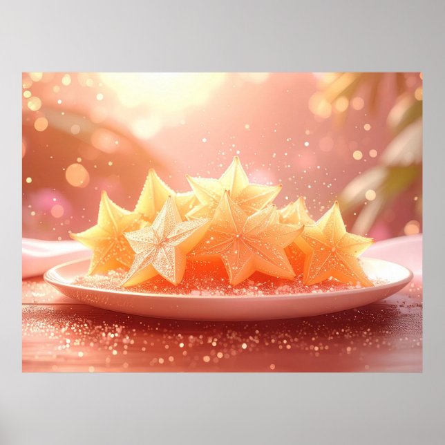 POSTER STAR FRUIT - CARAMBOLE - EXOTIC FRUITS (Frente)