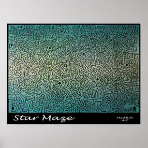 Poster Star Maze