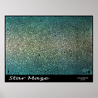 Poster Star Maze