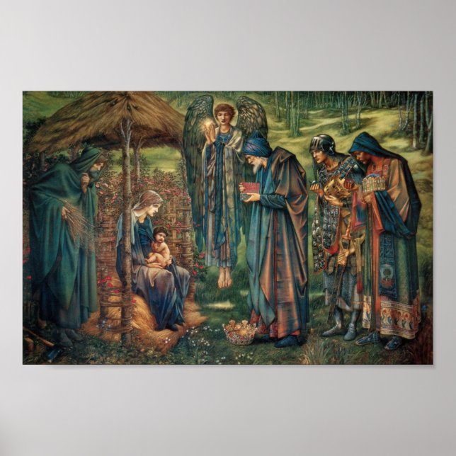 Poster Star of Bethlehem (by Edward Burne-Jones) (Frente)