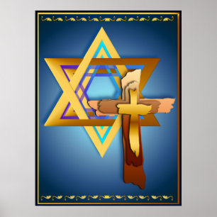 Poster Star Of David e Triple Cross