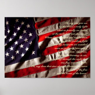 Pôster Star Spangled Banner Print