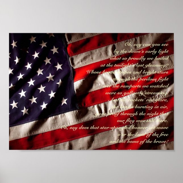 Pôster Star Spangled Banner Print (Frente)