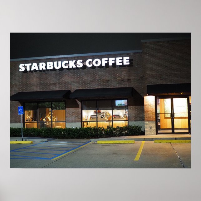 Poster Starbucks Depois do Horário (Frente)