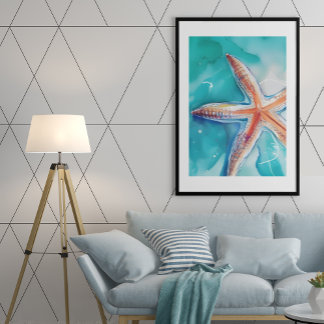 Poster Starfish tropical