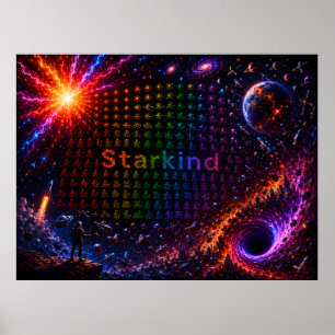 Poster Starkind – Evolução Cósmica da Vida