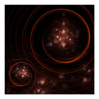 Pôster Starlight Abstrato Art