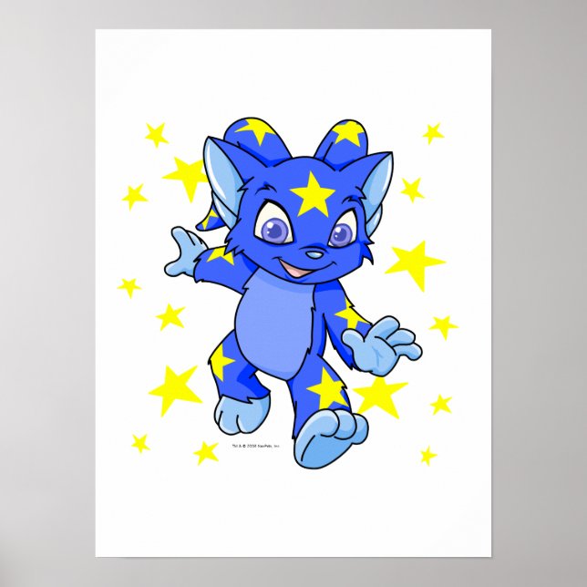 Poster Starry Acara entusiasmado com explosão estelar (Frente)