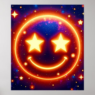 Poster Starry-Eyed Glow Emoji