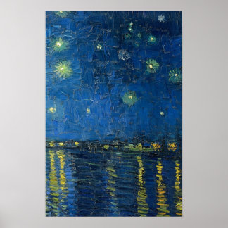 Poster Starry Harbor Skyscape Art