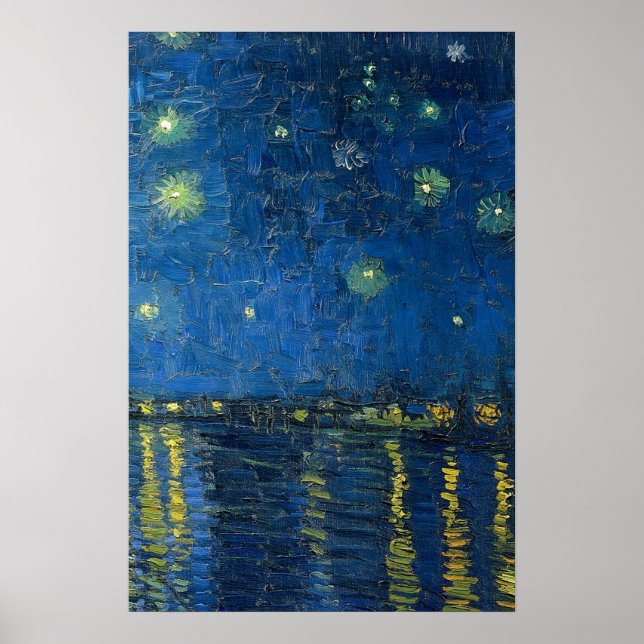 Poster Starry Harbor Skyscape Art (Frente)