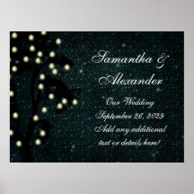 Starry Midnight Lights String Lantern Casamento