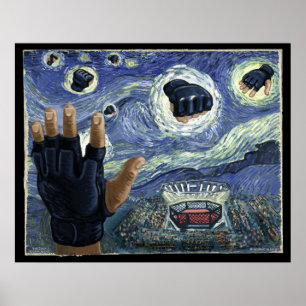 Pôster Starry MMA Lutar Noite