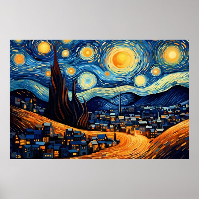 Poster Starry Night (Frente)