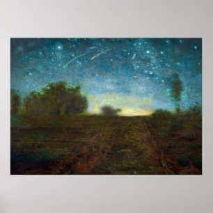 Poster Starry Night, 1850-1865 por Jean-Francois Millet