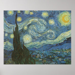 Poster Starry Night by Vincent Van Gogh
