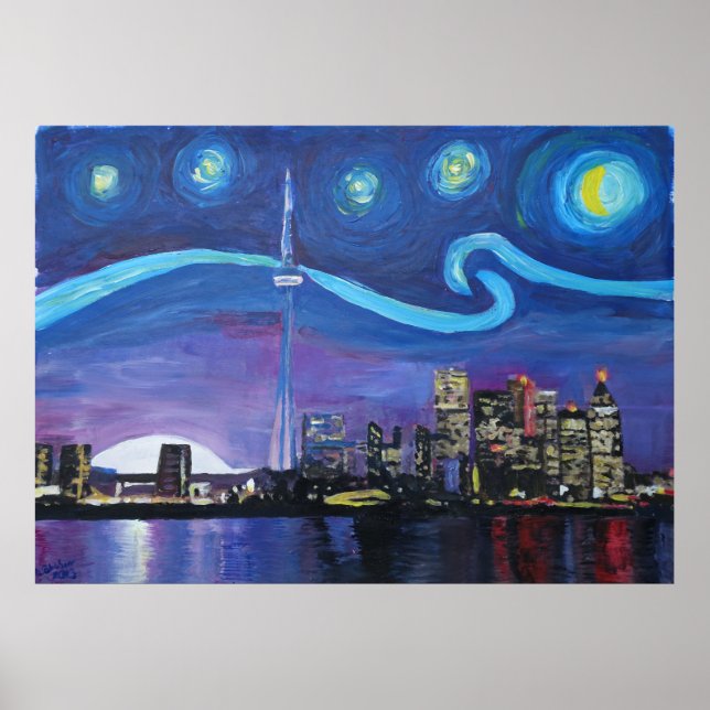 Pôster Starry Night em Toronto (Frente)