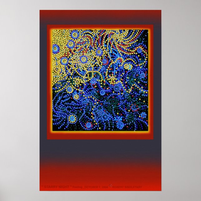 Pôster " STARRY NIGHT " floating__by: Robert Singletary (Frente)