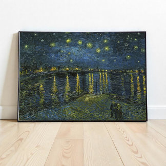 Poster Starry Night no Rhone, Vincent van Gogh