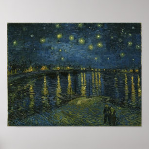 Poster Starry Night Over the Rhone Van Gogh Fine Art