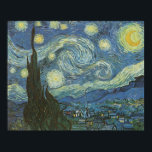 Poster Starry Night por Vincent Van Gogh<br><div class="desc">Vincent Van Gogh está na noite estelar. 1889 Óleo na Canvas. Museu de Arte Moderna,  Nova Iorque</div>