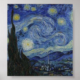 Poster Starry Night por Vincent Van Gogh