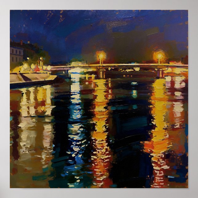 Poster Starry Night Rhone After Van Gogh (Frente)