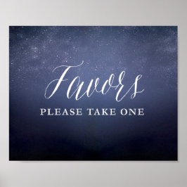 Poster Starry Night Sky Celestial Star Sinal de Favoritos