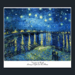 Pôster Starry Night sobre o Rhone Vincent van Gogh<br><div class="desc">VOCÊ PODE TAMBÉM GOSTAR: com com com</div>