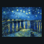 Poster Starry Night sobre o Rhone Vincent van Gogh<br><div class="desc">VOCÊ PODE TAMBÉM GOSTAR: com com com</div>