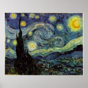 Poster Starry Night, Vincent van Gogh
