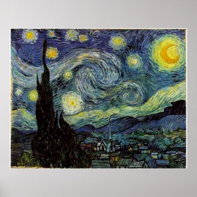 Poster Starry Night, Vincent van Gogh (Frente)
