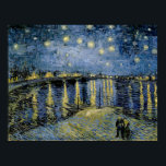 Poster Starry Night Vincent van Gogh<br><div class="desc">Algodão em Cordeville. Vincent Willem van Gogh. Reprodução de famosas imagens de arte no dominio público.</div>