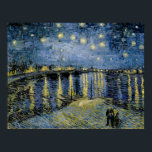 Poster Starry Night Vincent van Gogh<br><div class="desc">Algodão em Cordeville. Vincent Willem van Gogh. Reprodução de famosas imagens de arte no dominio público.</div>