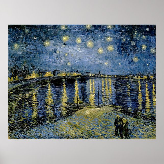 Poster Starry Night Vincent van Gogh (Frente)