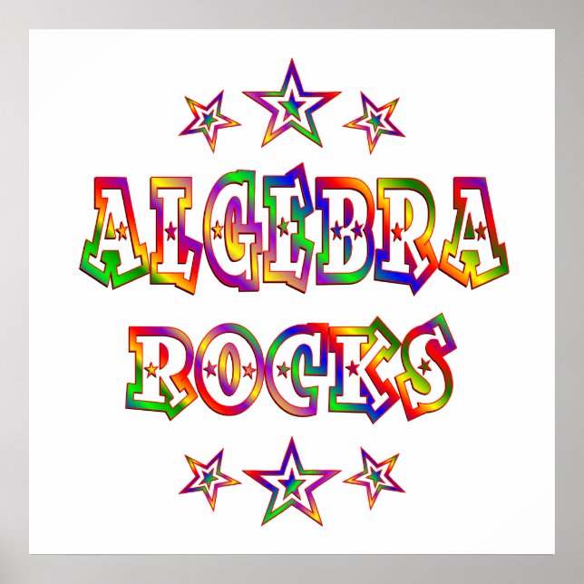 Pôster Stars Algebra Rocks (Frente)