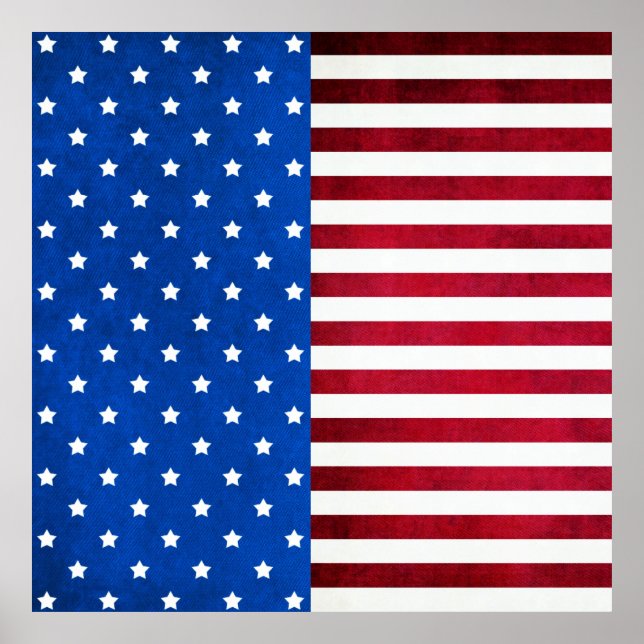 Poster Stars and Stripes-American Flag por Shirley Taylor (Frente)
