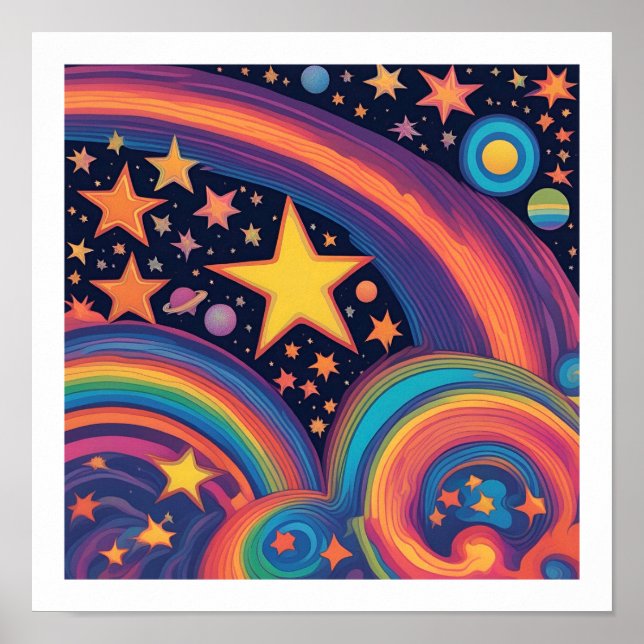 Poster Stars Moons & Rainbows (Frente)