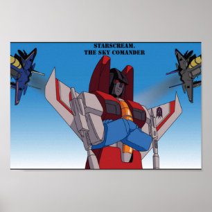 Poster Starscream o Comandante do Céu