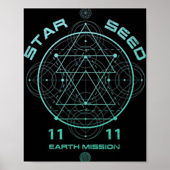 Poster Starseed Sacred Geometry  (Frente)