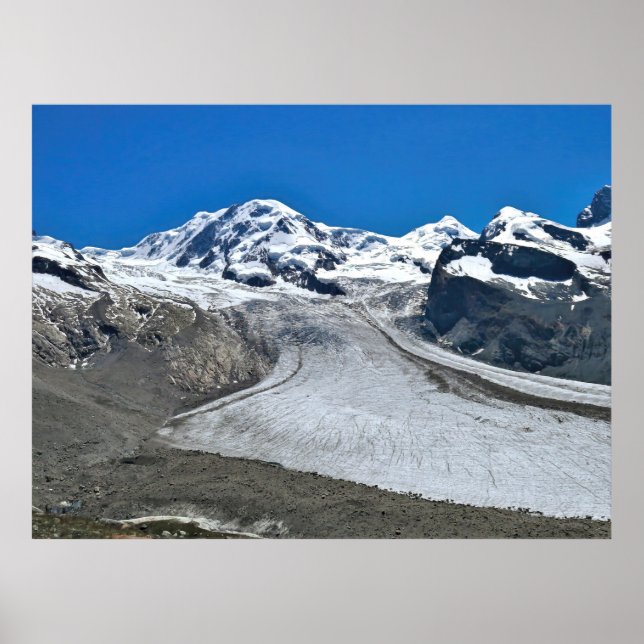 Poster Start of the Gornergrat Glacier (Frente)
